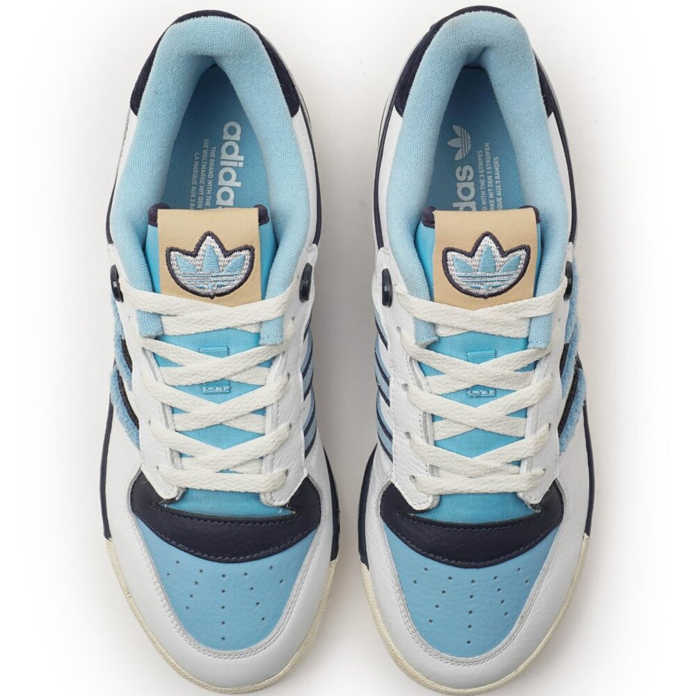 Adidas Rivalry Low 86 (Cloud White/Clear Blue/Shadow Navy). New. Mens Sz 8 - 13. - Picture 4 of 8